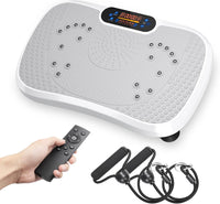 Dripex Vibration Plate Exercise Machine, Whole Body Workout Fitness Vibration Plate, Vibration Power Plate with Resistance Bands,Slim Vibration Platform for Home Training & Shaping,99 Levels