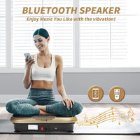 Dripex Vibration Plate Exercise Machine, Whole Body Workout Fitness Vibration Plate, Vibration Power Plate with Resistance Bands,Slim Vibration Platform for Home Training & Shaping,99 Levels