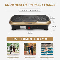 Dripex Vibration Plate Exercise Machine, Whole Body Workout Fitness Vibration Plate, Vibration Power Plate with Resistance Bands,Slim Vibration Platform for Home Training & Shaping,99 Levels