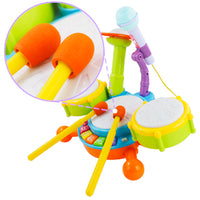 Kids Drum Kit Toy Drum Set Baby Musical Instruments for Toddlers Nursery Rhymes Electronic for Children Kid Boys Girls 3 4 5 Year Olds