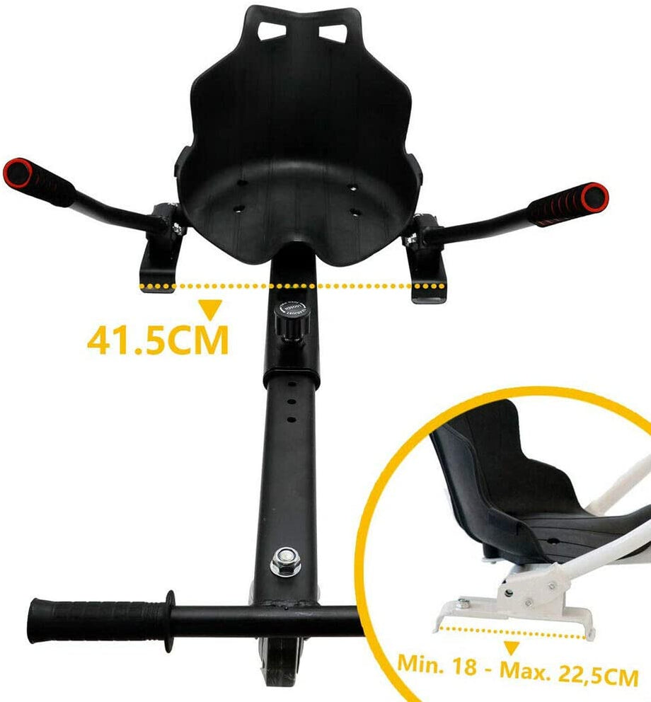 Iropro Hover Go Karts Hoverboard Seat Attachment 6.5/8/10 Adjustable Accessory for Kids Adults