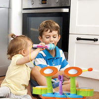 Kids Drum Kit Toy Drum Set Baby Musical Instruments for Toddlers Nursery Rhymes Electronic for Children Kid Boys Girls 3 4 5 Year Olds