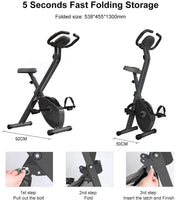 Dripex Upright Exercise Bikes +Bidirectional Flywheel/2020 Version