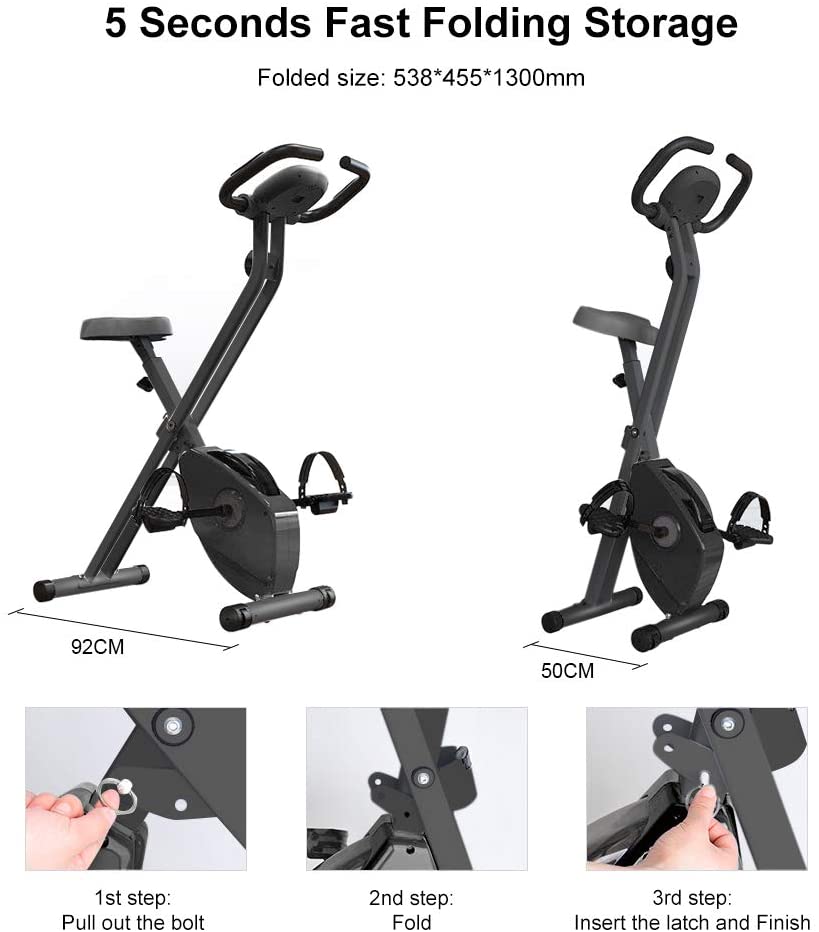 Dripex Upright Exercise Bikes +Bidirectional Flywheel/2020 Version
