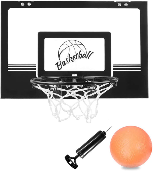 Dripex Mini Indoor Basketball Hoop Play Set for kids Wall Mounted Basketball Board with Ball and Pump