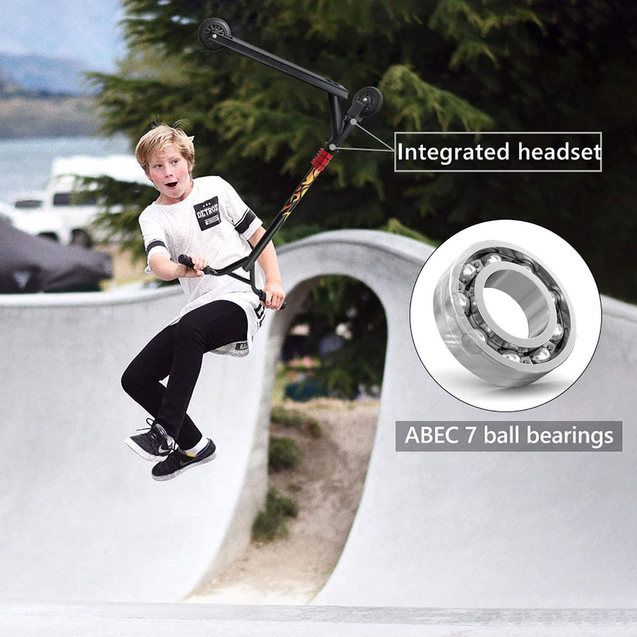 YoleoStore Stunt Scooter,Freestyle Trick Scooter with ABEC 7 ball bearings,Teenage Sport Scooter,Kick Scooter with Lightweight Aluminium Deck