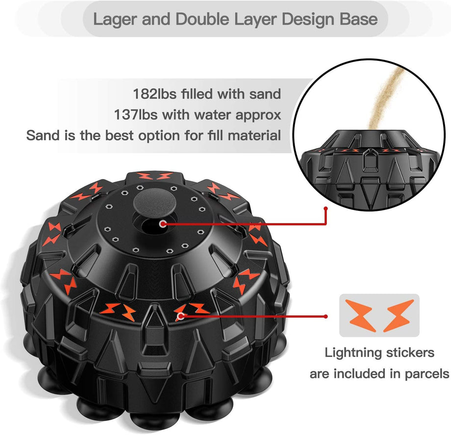 Dripex 70 Inch Upgrade Free Standing Punch Bag with ABS Base and 18 Suction Cups, Heavy Punching Bag for Boxing training