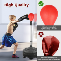 Dripex Speed Punch Ball with Adjustable Height Stand, Punching Bag with Boxing Gloves - Great for Boxing Equipment, MMA Training, Stress Fitness & Relief for Adults, Teens & Kids