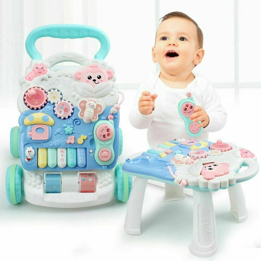 Baby Boys Girls Walker Activity Stand Learning Push Along First Steps Pram Toys