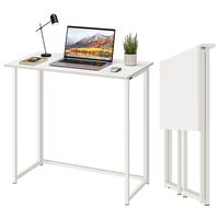 Dripex Compact Folding Desk No Assembly Required Computer Desk Folding Hobby Craft Table