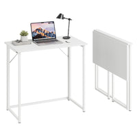 Dripex Folding Desk Foldable Small Computer Desk Writing Table for Small Place Easy Assembly
