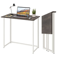 Dripex Compact Folding Desk No Assembly Required Computer Desk Folding Hobby Craft Table