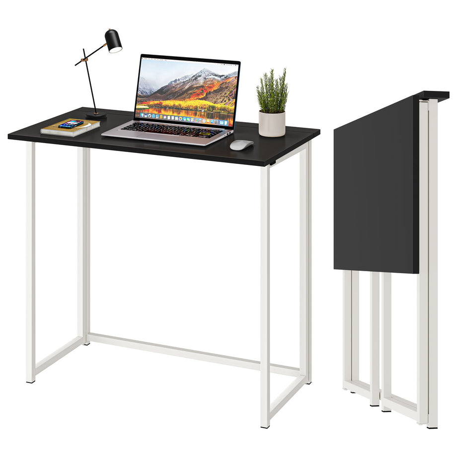 Dripex Compact Folding Desk No Assembly Required Computer Desk Folding Hobby Craft Table