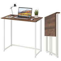 Dripex Compact Folding Desk No Assembly Required Computer Desk Folding Hobby Craft Table