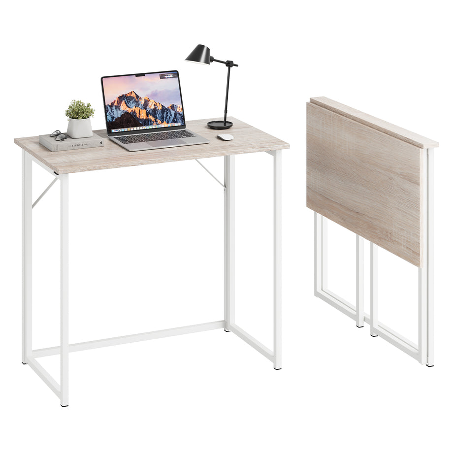 Dripex Folding Desk Foldable Small Computer Desk Writing Table for Small Place Easy Assembly