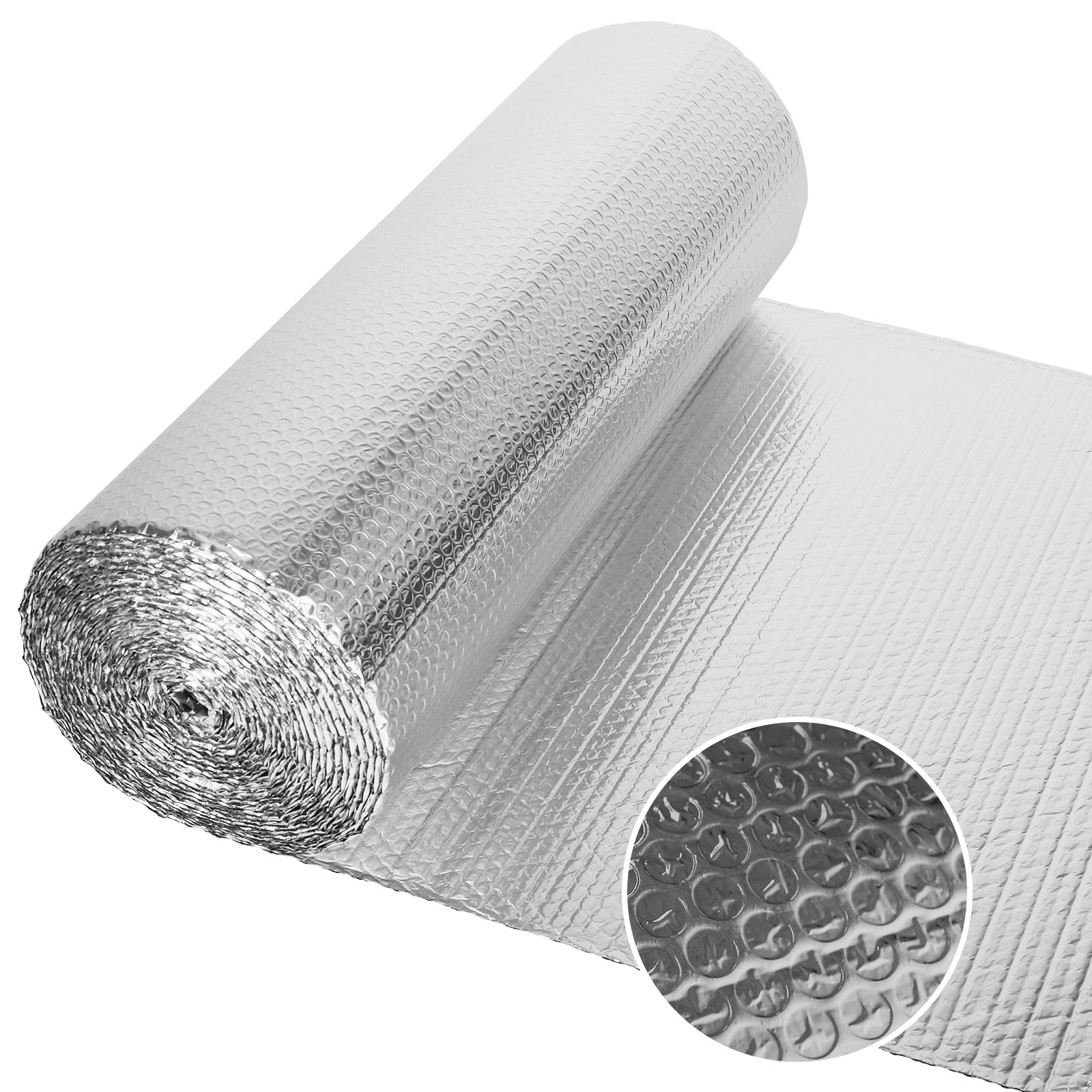 Double Aluminium Bubble Foil Insulation Loft Wall Boat Loft Caravan Home Wall Shed