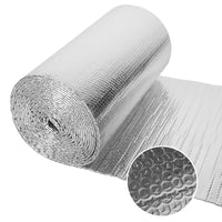 Dripex Double Aluminium Bubble Foil Insulation Loft Wall Boat Loft Caravan Home Wall Shed