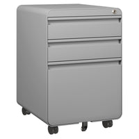 Dripex 3 Drawer Lockable Filing Cabinet, Metal Mobile File Cabinet on Wheels, Under Desk Office Storage for A4, Letter & Legal Files, Anti-Tilt, Pre-Assembled Body