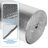 Dripex Double Aluminium Bubble Foil Insulation Loft Wall Boat Loft Caravan Home Wall Shed