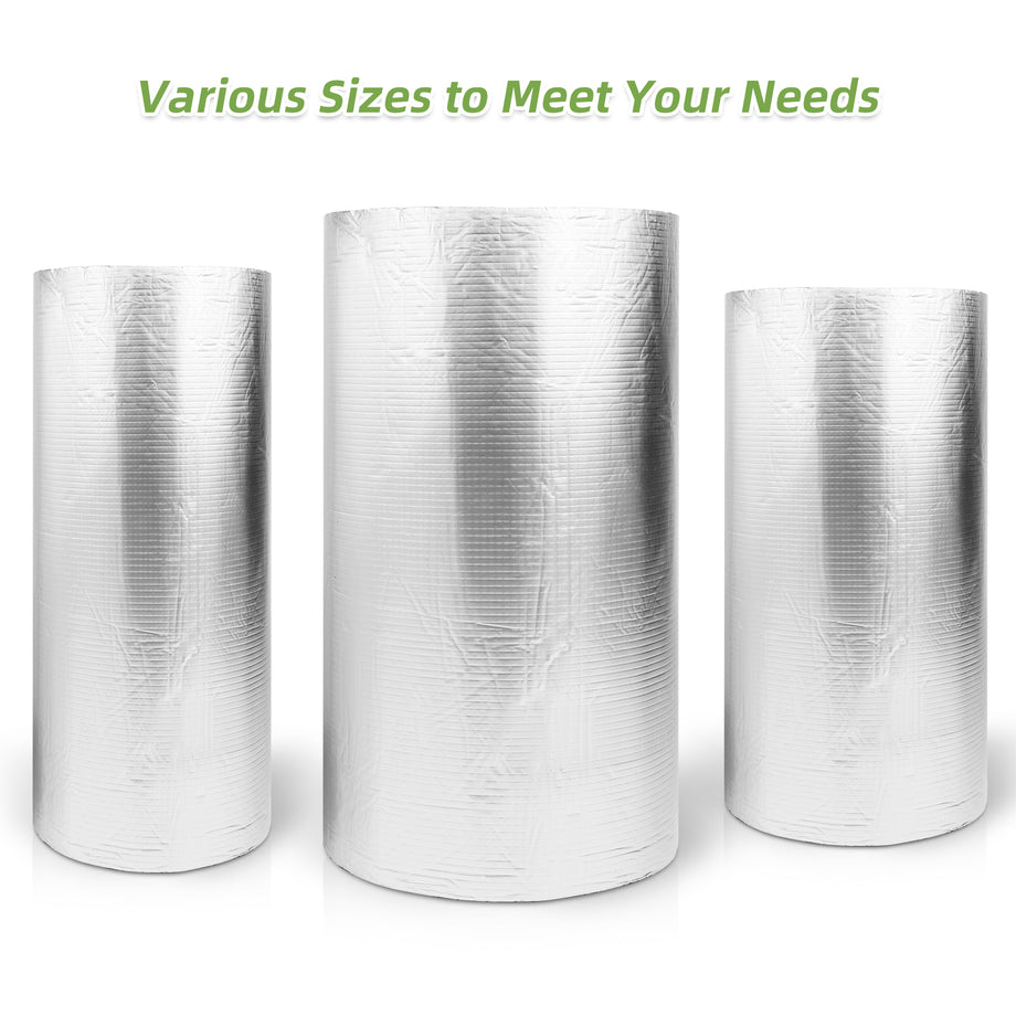 Dripex Self Adhesive Aluminium Foil Insulation Roll Thermal Insulation, Sound Deadening, Heat Reflective & Vapour Barrier, Fire & Moisture Resistant, Condensation Protection
