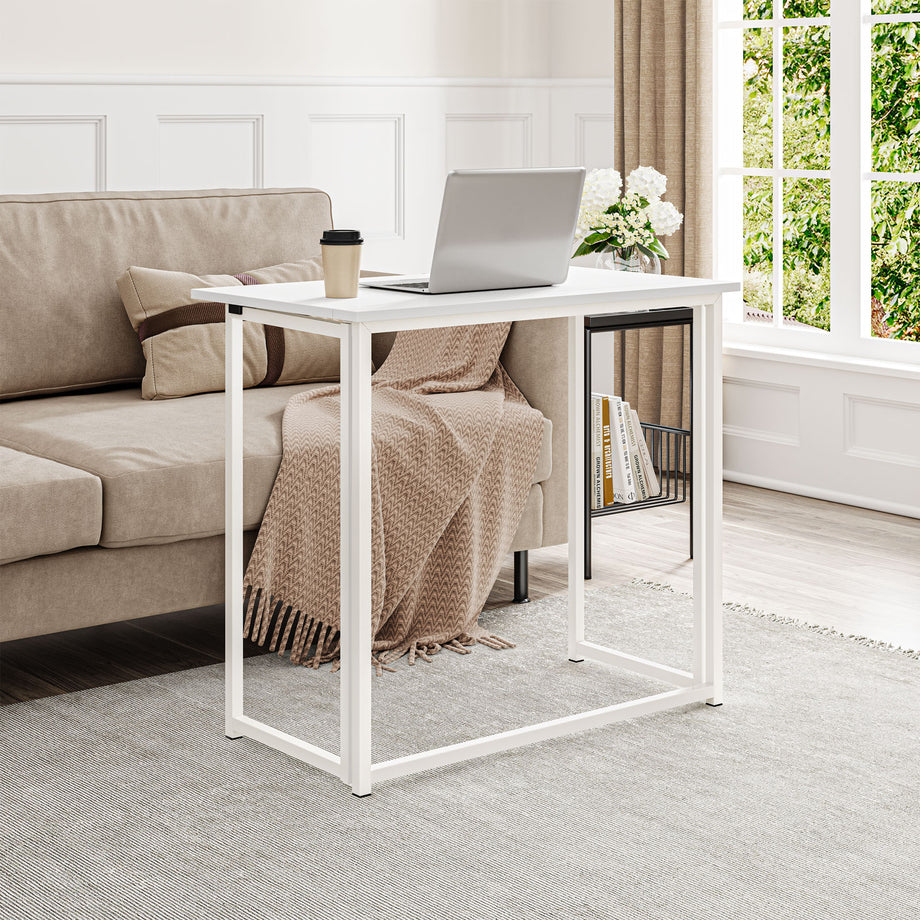 Dripex Compact Folding Desk No Assembly Required Computer Desk Folding Hobby Craft Table