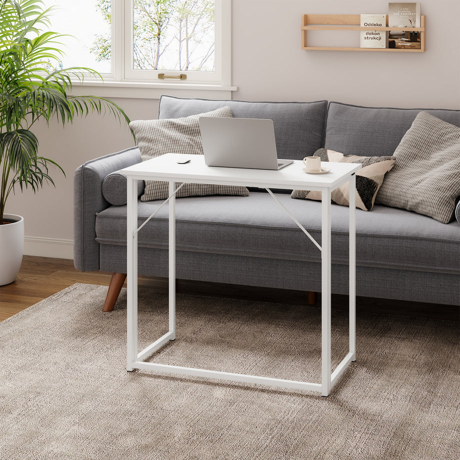 Dripex Folding Desk Foldable Small Computer Desk Writing Table for Small Place Easy Assembly