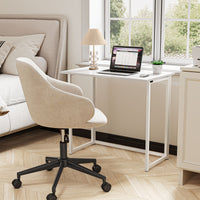 Dripex Compact Folding Desk No Assembly Required Computer Desk Folding Hobby Craft Table