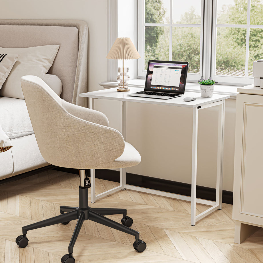 Dripex Compact Folding Desk No Assembly Required Computer Desk Folding Hobby Craft Table
