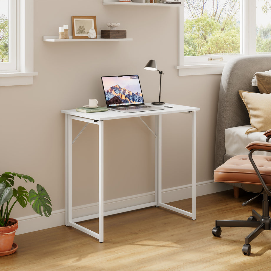 Dripex Folding Desk Foldable Small Computer Desk Writing Table for Small Place Easy Assembly