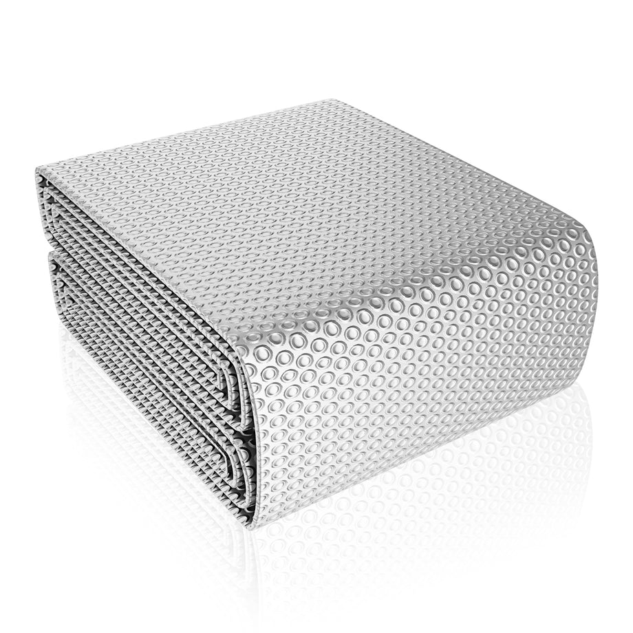 Dripex Radiator Reflector Foil Double Aluminium Bubble Insulation with Adhesive Pads Energy Saving Heat Reflector for Home Loft Caravan Boat