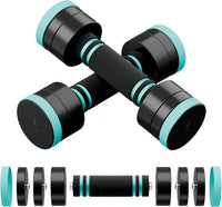 Dripex Steel Adjustable Dumbbells Set 2.5kg 5kg 7.5kg 10kg 15kg 25kg Dumbbells Pair Hand Weights with Foam Handle for Men Women Home Gym Fitness Dumbbell Training
