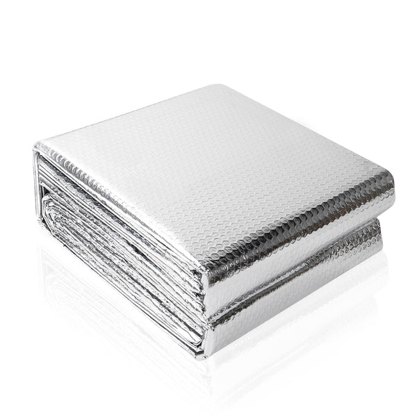 Dripex Radiator Reflector Foil Double Aluminium Bubble Insulation with Adhesive Pads Energy Saving Heat Reflector for Home Loft Caravan Boat