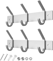 Dripex Coat Hook Rack Wall Mounted 304 Stainless Steel Hanger Heavy Duty Clothes Hat Holder (3/4 Hooks)