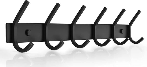 Dripex Coat Hook Rack Wall Mounted 304 Stainless Steel Hanger Heavy Duty Clothes Hat Holder (6 Hooks/8 Hooks)