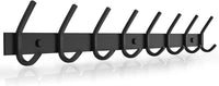 Dripex Coat Hook Rack Wall Mounted 304 Stainless Steel Hanger Heavy Duty Clothes Hat Holder (6 Hooks/8 Hooks)