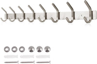 Dripex Coat Hook Rack Wall Mounted 304 Stainless Steel Hanger Heavy Duty Clothes Hat Holder (6 Hooks/8 Hooks)