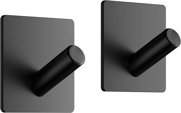 Dripex Self Adhesive Hooks - Set of 2/4/6, Stainless Steel - Strong Sticky Hooks for Hanging Towels, Bathroom Towel Hooks, Tea Towel Hooks, Stick on Hooks