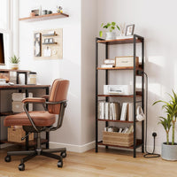 Dripex Baker's Rack with/without power outlet, 65" Freestanding Kitchen Storage Shelf Unit with Hooks, 5-Tier Versatile Standing Bookshelf for Home, Kitchen, Living Room