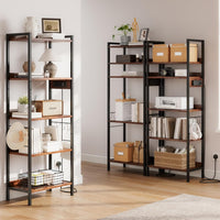 Dripex Baker's Rack with/without power outlet, 65" Freestanding Kitchen Storage Shelf Unit with Hooks, 5-Tier Versatile Standing Bookshelf for Home, Kitchen, Living Room