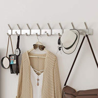 Dripex Coat Hook Rack Wall Mounted 304 Stainless Steel Hanger Heavy Duty Clothes Hat Holder (6 Hooks/8 Hooks)