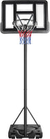 Dripex Portable 10FT Basketball Backboard Hoop Net Set Professional Outdoor Basketball Stand with Wheels for Adults and Children, Adjustable Height 2.3m-3.05m