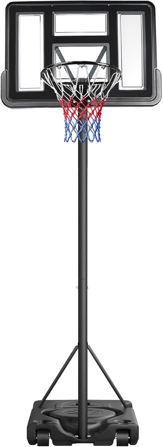 Portable 10FT Basketball Backboard Hoop Net Set Professional Outdoor Basketball Stand Wheels Adjustable Height 2.3m 3.05m