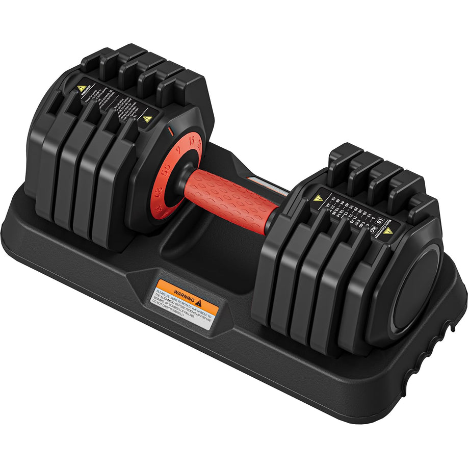 Dripex Adjustable Dumbbells 55lbs Dumbbell Weights Pair for Men | Quick-Adjust Non-Slip Handle, Fast Weight Set for Saving Place, Home Gym Fitness Training, Safety Locking Mechanism