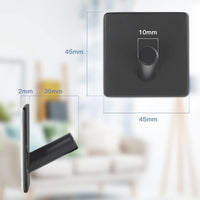Dripex Self Adhesive Hooks - Set of 2/4/6, Stainless Steel - Strong Sticky Hooks for Hanging Towels, Bathroom Towel Hooks, Tea Towel Hooks, Stick on Hooks