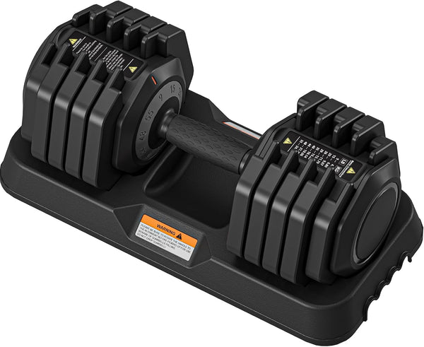 Dripex Adjustable Dumbbells 55lbs Dumbbell Weights Pair for Men | Quick-Adjust Non-Slip Handle, Fast Weight Set for Saving Place, Home Gym Fitness Training, Safety Locking Mechanism