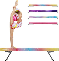 Dripex Adjustable Gymnastic Balance Beam 244cm, Kids Training Equipment | Height Adjustable, Soft Material, Non-Slip, Comfortable, Stable, Safe, Ideal for Home Gym, Practice and Training