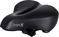 Dripex Gel Bike Seat - Comfort Universal Cycle Saddle Wide Cushion Pad Waterproof for Women & Men - Fits MTB/Road/Spinning Bikes