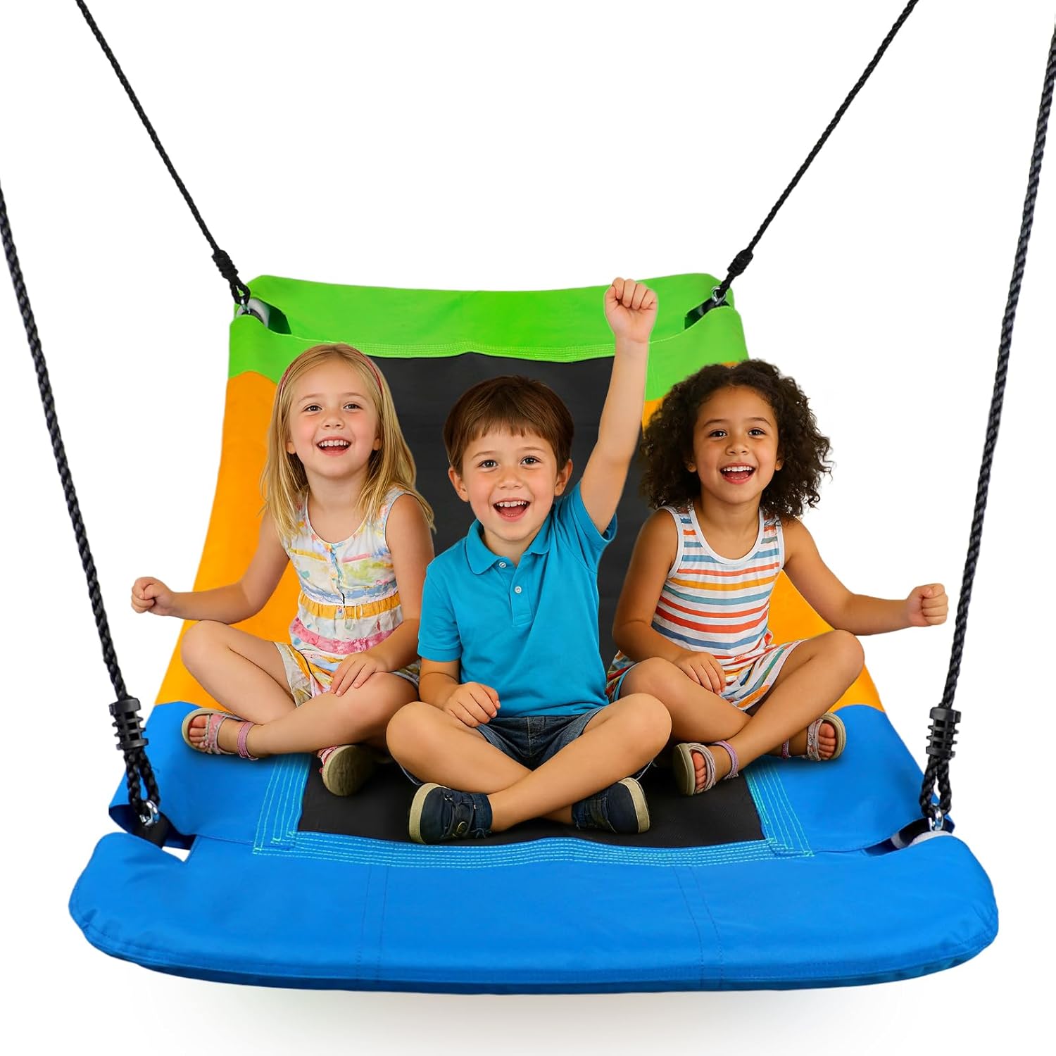 150 x 80 cm Nest Swing ' s Swing Seat Adjustable Hanging Tree Swings Outdoor Backyard Garden Oxford Capacity