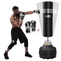 Dripex 70 Inch Upgrade Free Standing Punch Bag, Heavy Duty Freestanding Boxing Bag with Suction Cups, Stable Pedestal Standing Punching Bag for Adult Men Youth, MMA Muay Thai Kickboxing Home Gym Training