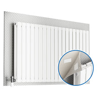 Dripex Radiator Reflector Foil Double Aluminium Bubble Insulation with Adhesive Pads Energy Saving Heat Reflector for Home Loft Caravan Boat